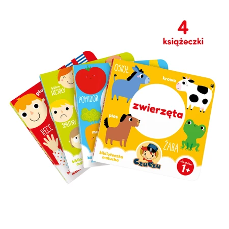 CzuCzu Toddler's bookcase, 4 books for children, 12 months and older