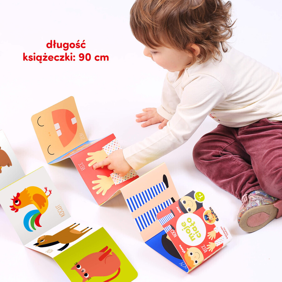 CzuCzu Kleine boekenkast, 4 boeken voor kinderen, vanaf 12 maanden