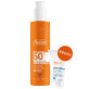 Avene Sun, very high sun protection, spray, SPF 50+, 200 ml + after-sun lotion, for adults and children 2 years and older, 50 ml free of charge
