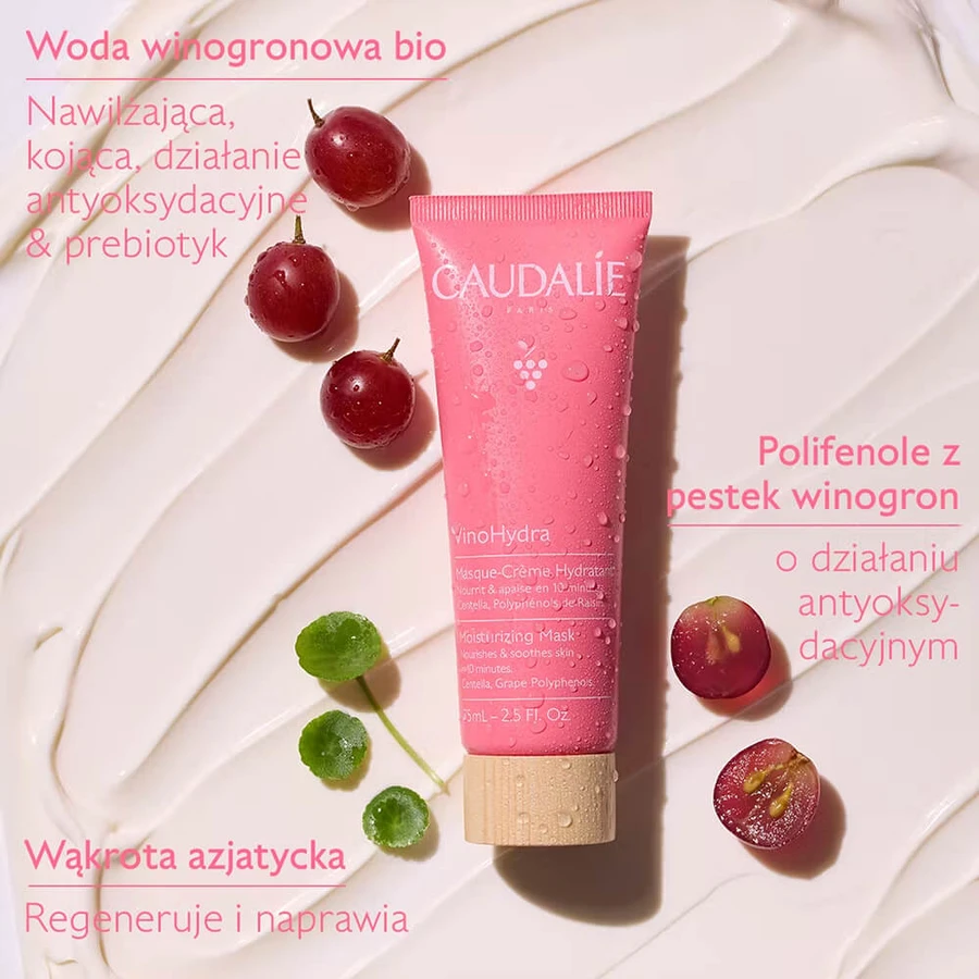Caudalie Vinohydra Moisturizing, feuchtigkeitsspendende Gesichtsmaske, 75 ml