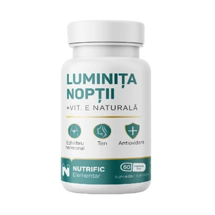 Helligkeit in der Nacht mit Vitamin E, 60 Softgels, Nutrific