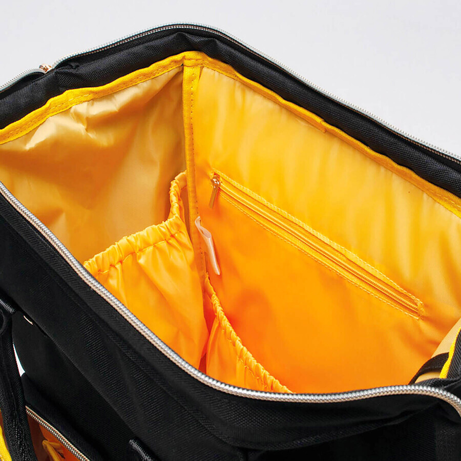 Canpol Babies, Rucksack für Mütter mit Kinderwagenbefestigung, schwarz