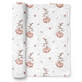 Bocioland, bamboo diaper, 75 x 75 cm, bunnies, 1 piece