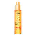 Nuxe Sun, olio abbronzante per viso e corpo, spray, SPF 50, 150 ml + borsa da spiaggia in omaggio Nuxe Sun, olio abbronzante per viso e corpo, spray, SPF 50, 150 ml + borsa da spiaggia in omaggio