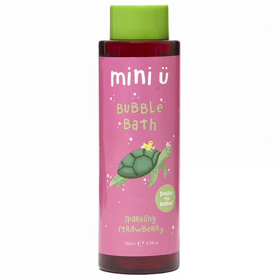Mini U, bagnoschiuma naturale, alla fragola, per bambini, 250 ml
