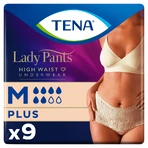 Tena Lady Pants Creme, saugfähige Slips, Größe M, 75-105 cm, Plus, 9 Stück