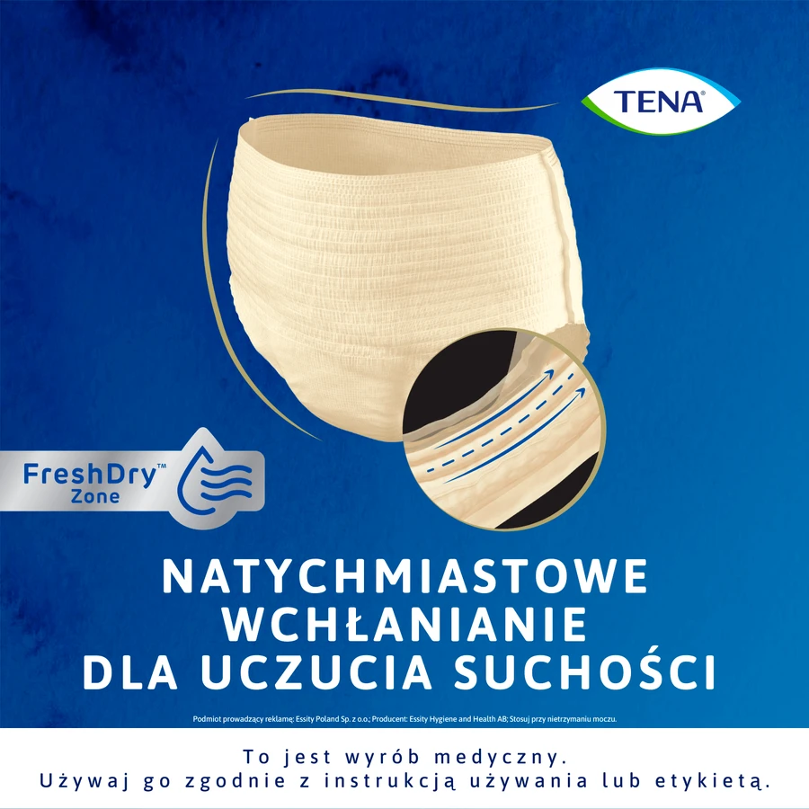 Tena Lady Pants Creme, saugfähige Slips, Größe M, 75-105 cm, Plus, 9 Stück