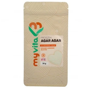 MyVita Agar-Agar, pflanzlicher Ersatz für Gelatine, 30 g
