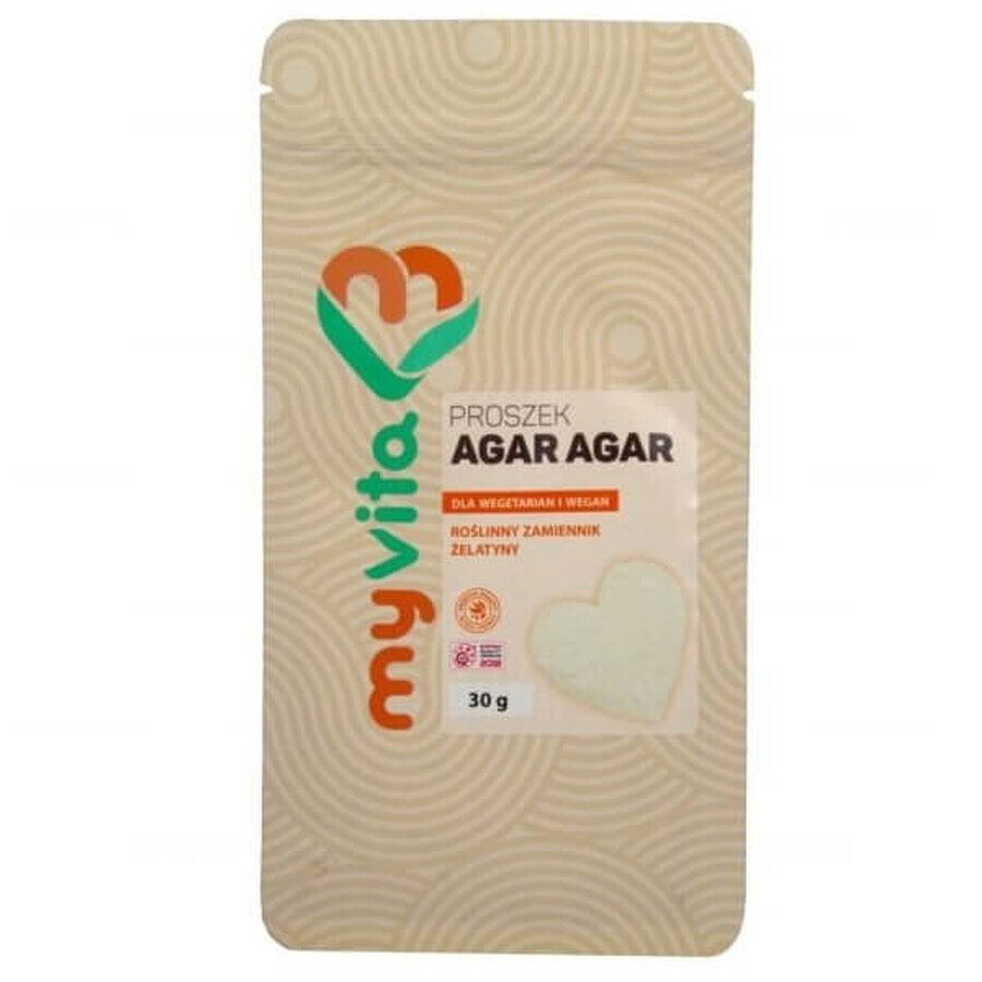 MyVita Agar Agar, substitut végétal de la gélatine, 30 g
