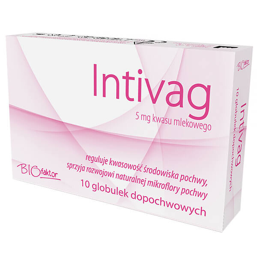 Intivag, globuli vaginali, 10 unità