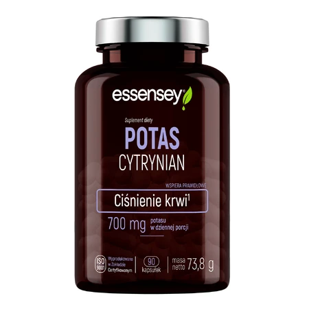 Citrato de potasio Essensey, 90 cápsulas