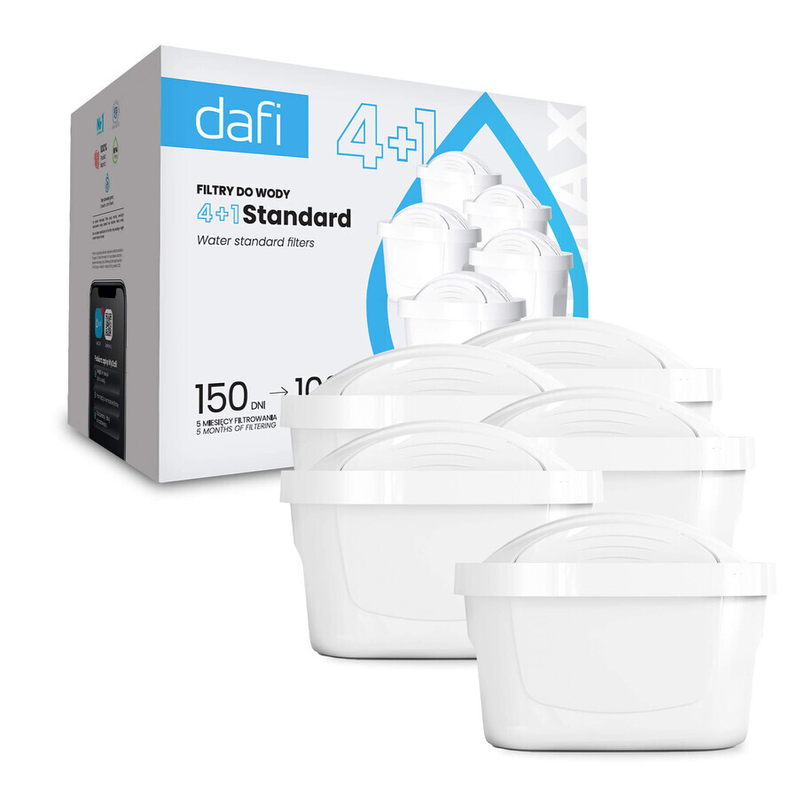 Dafi Unimax, filter voor kan, 5 stuks