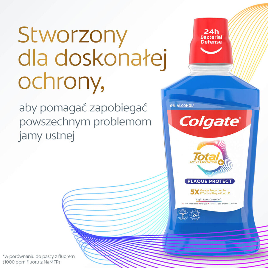 Colgate Total Plaque Protect, mouthwash, 500 ml