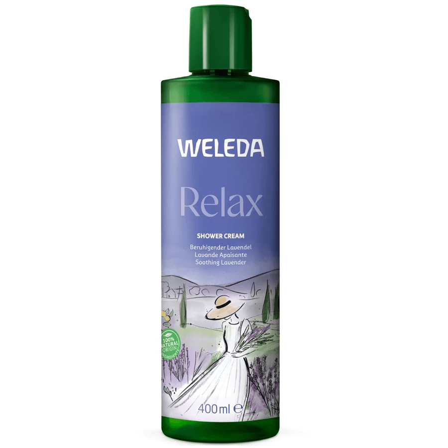 Weleda Relax, creamy shower lotion with lavender, 400 ml