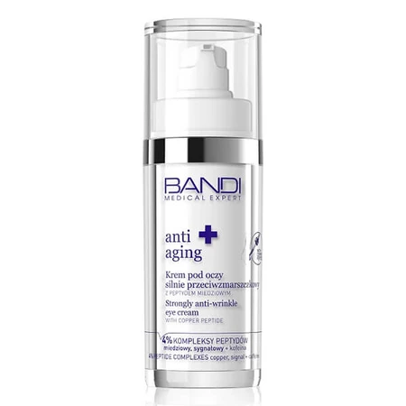 Medical Expert Anti-Aging, crema antiarrugas fuerte para el contorno de ojos con péptido de cobre, 30 ml