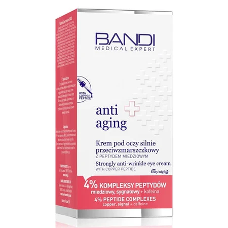 Medical Expert Anti-Aging, crema antiarrugas fuerte para el contorno de ojos con péptido de cobre, 30 ml