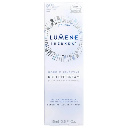 Lumene Nordic Sensitive Herkka, crème riche pour les yeux, 15 ml