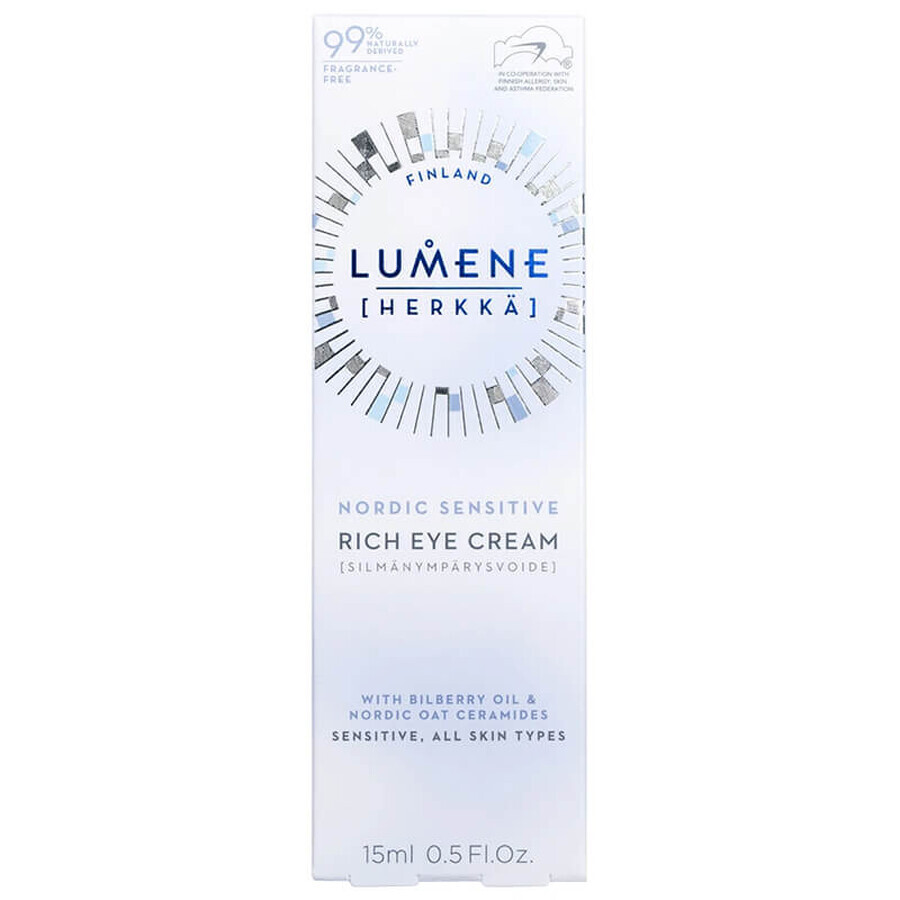 Lumene Nordic Sensitive Herkka, rijke oogcrème, 15 ml