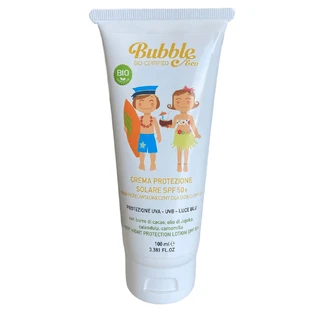 Bubble & Co, crema solar ecológica para niños desde el nacimiento, FPS 50+, 100 ml