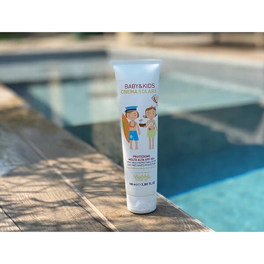Bubble & Co, crema solar ecológica para niños desde el nacimiento, FPS 50+, 100 ml