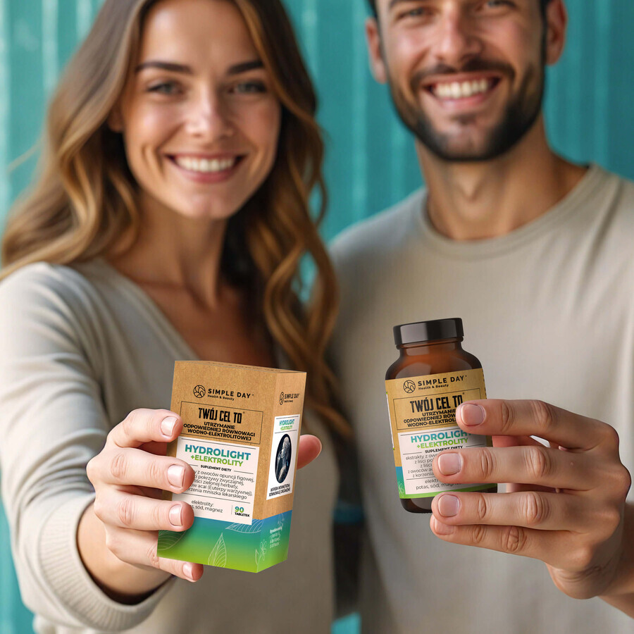 Simple Day Hydrolight + Electrolytes, 90 tablets