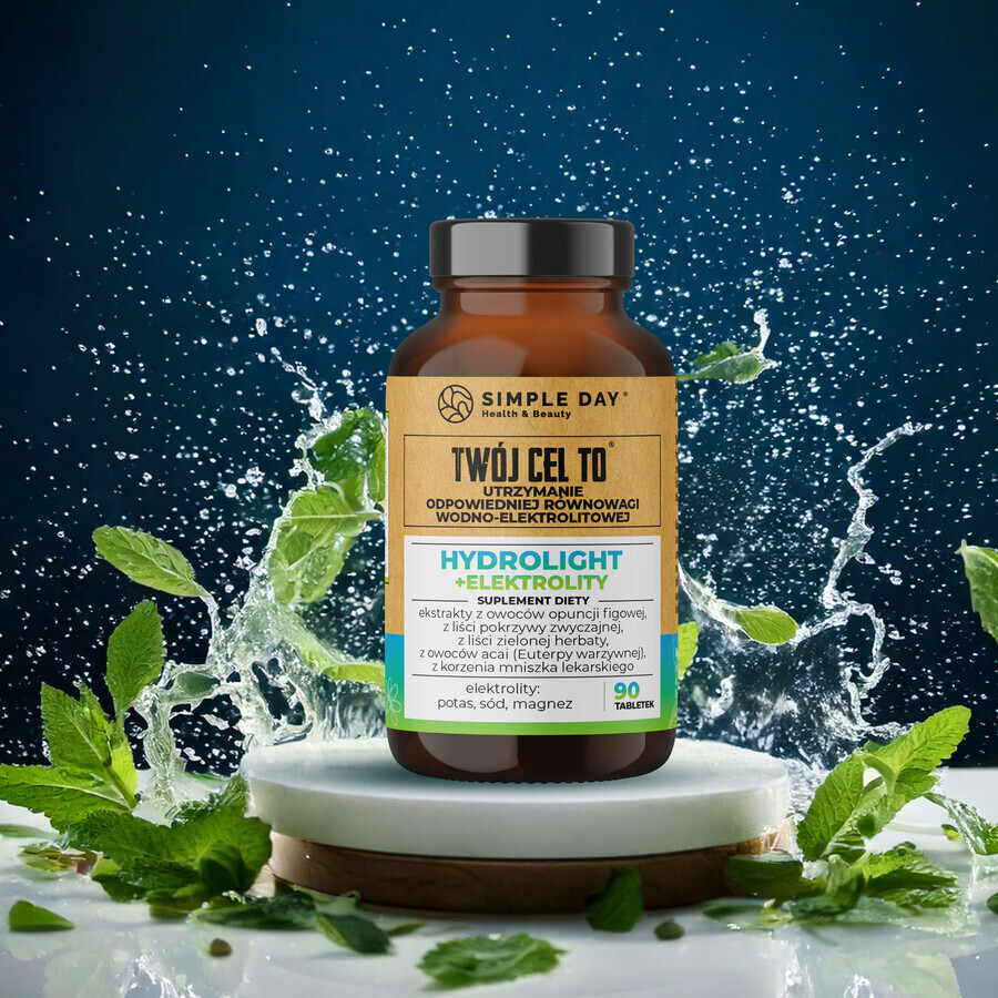 Simple Day Hydrolight + Electrolytes, 90 tablets