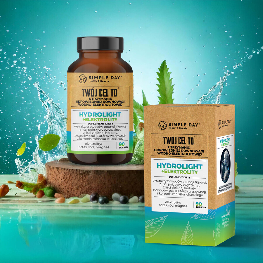 Simple Day Hydrolight + Electrolytes, 90 tablets