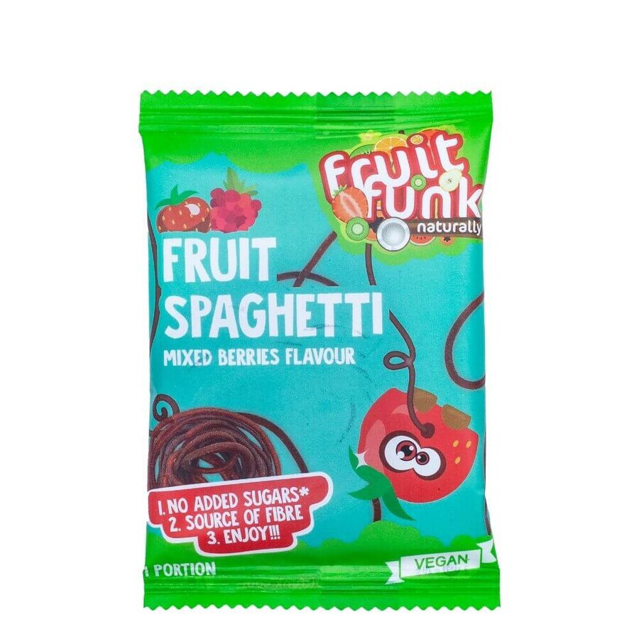 Spaghetti ai frutti di bosco Mini-Fruit, 20 g, Fruitfunk