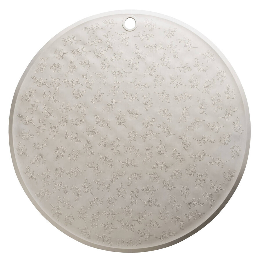 Natruba, alfombrilla de baño antideslizante, caucho, topo, redonda, 50 cm