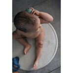 Natruba, alfombrilla de baño antideslizante, caucho, topo, redonda, 50 cm