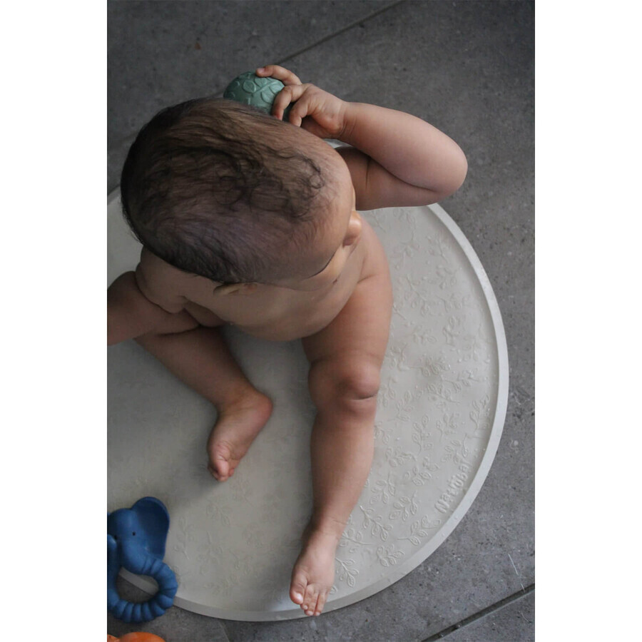 Natruba, alfombrilla de baño antideslizante, caucho, topo, redonda, 50 cm