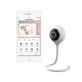 Video Monitor wifi cu senzor de temperatura Smart, White, Lionelo