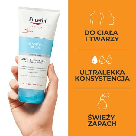 Eucerin Sun Protection After Sun, gel-crema calmante, 200 ml