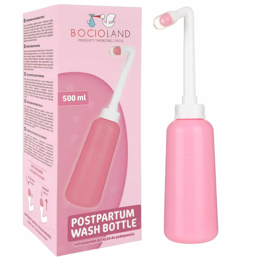 Bocioland, frasco postnatal para el lavado de la zona íntima, 500 ml