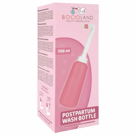 Bocioland, postnatale fles voor het wassen van de intieme zone, 500 ml