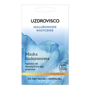 Uzdrovisco Hyaluronverzadiging, hyaluronmasker, droge en normale huid, 2 x 5 ml