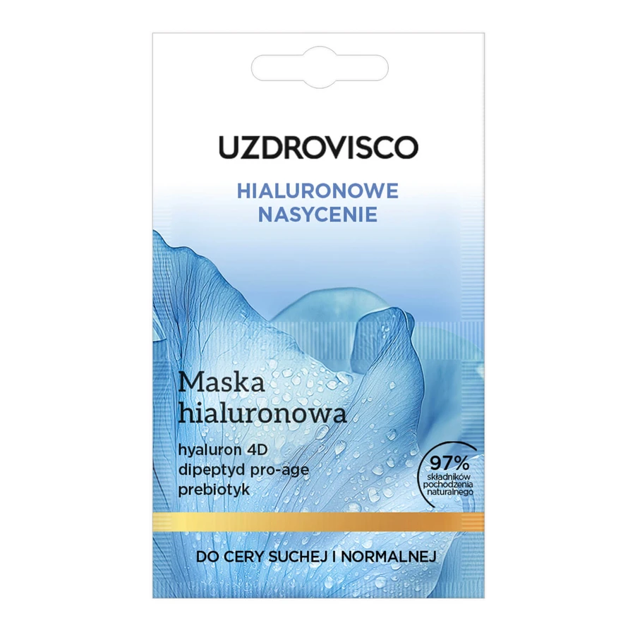 Uzdrovisco Hyaluronverzadiging, hyaluronmasker, droge en normale huid, 2 x 5 ml