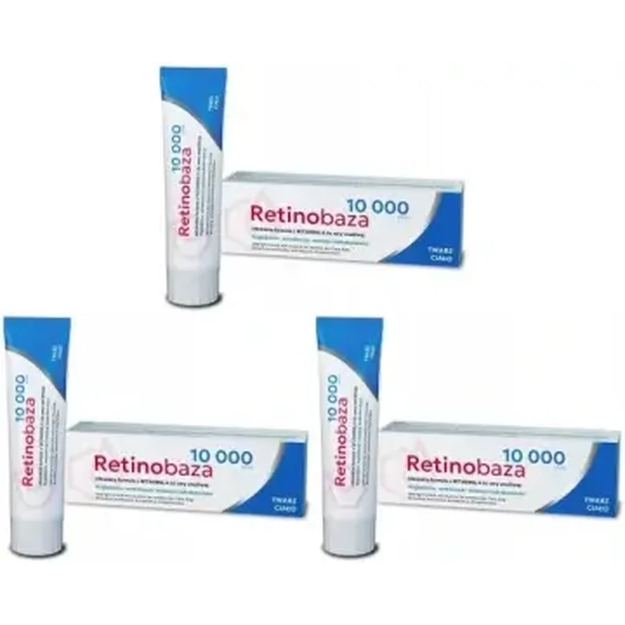 Retinobaza 10,000 ultra-light formula with vitamin A, for face and body, 30 g, Farmapol