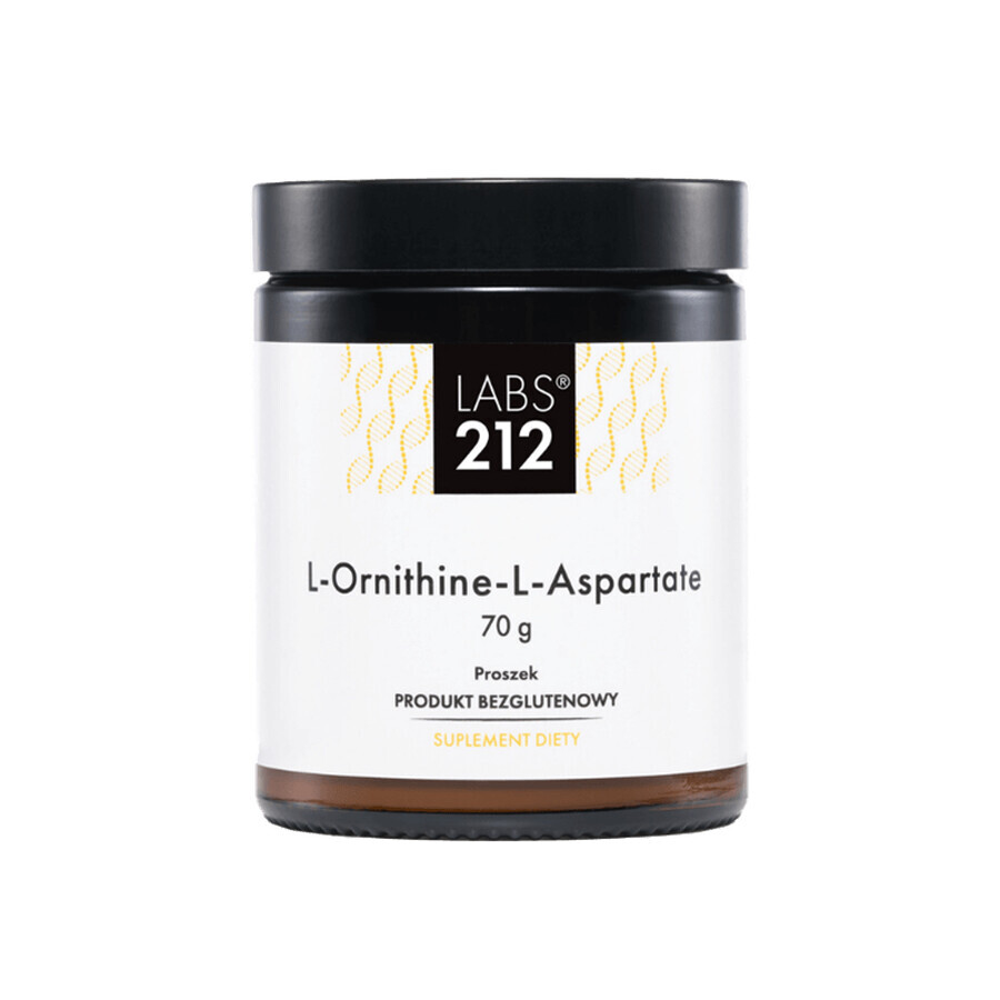 Labs212 L-Ornitina-L-Aspartato, aspartato de ornitina, 70 g