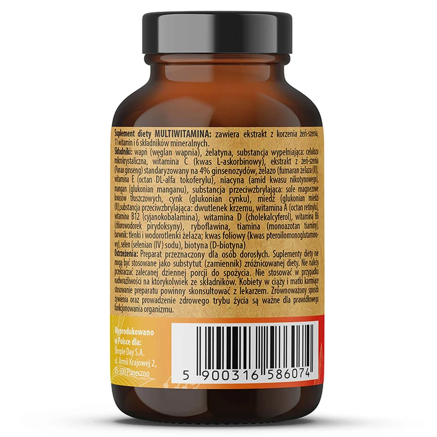 Multivitamínico Simple Day, 60 cápsulas