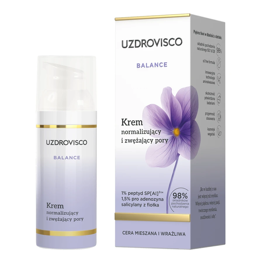 Uzdrovisco Balance, normalizing and pore tightening cream, 50 ml