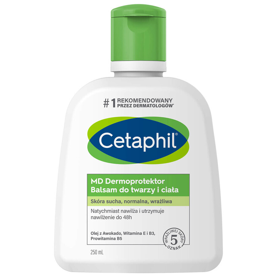 Kit Cetaphil MD Dermoprotector Lozione idratante per viso e corpo, pelle secca e sensibile, 250 ml + 500 ml