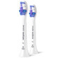 Philips, replacement tips for Sonicare S Sensitive sonic toothbrush, white, 2 pieces