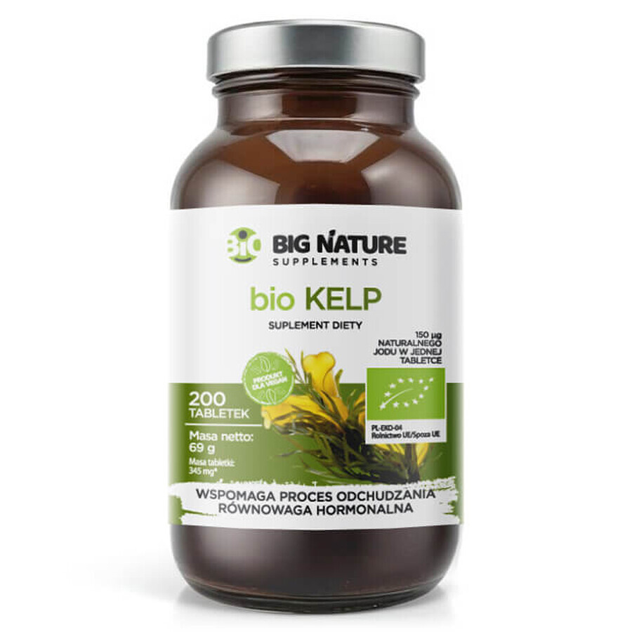 Big Nature Kelp, 200 comprimidos