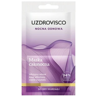 Uzdrovisco Nachtverjonging, masker voor de hele nacht, rijpe huid, 2 x 5 ml
