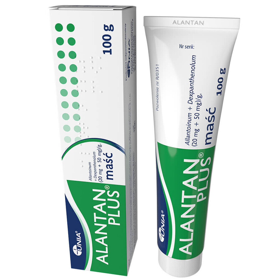 Alantan Plus (20 mg + 50 mg)/g, pommade, 100 g