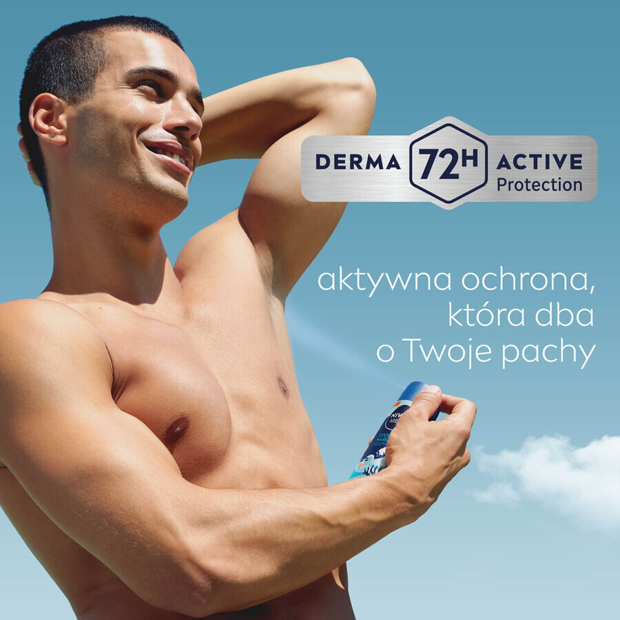 Nivea Men set, douchegel, Cool Marine, 250 ml + antitranspiratiespray, Cool Marine, 150 ml