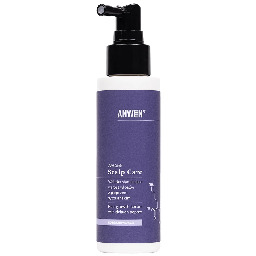 Anwen Aware Scalp Care, tratamiento capilar estimulante del crecimiento capilar con pimienta de Sichuan, 100 ml