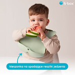 B.Box, Silikonlätzchen mit offener Tasche, einziehbar, Salbei, ab 4 Monaten, 1 Stück B.Box, Silikonlätzchen mit offener Tasche, einziehbar, Salbei, ab 4 Monaten, 1 Stück