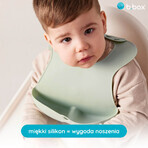 B.Box, Silikonlätzchen mit offener Tasche, einziehbar, Salbei, ab 4 Monaten, 1 Stück B.Box, Silikonlätzchen mit offener Tasche, einziehbar, Salbei, ab 4 Monaten, 1 Stück